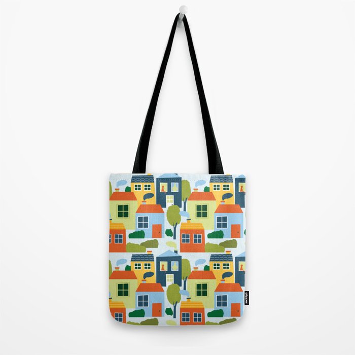 Little colorful houses Tote Bag Gallery Image 2