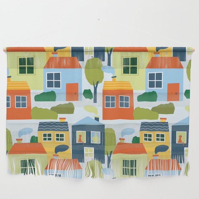 Little colorful houses Wall Hanging Gallery Image 1