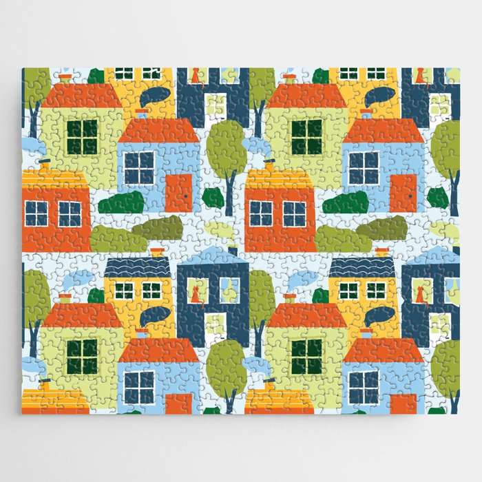Little colorful houses Jigsaw Puzzle Gallery Image 1