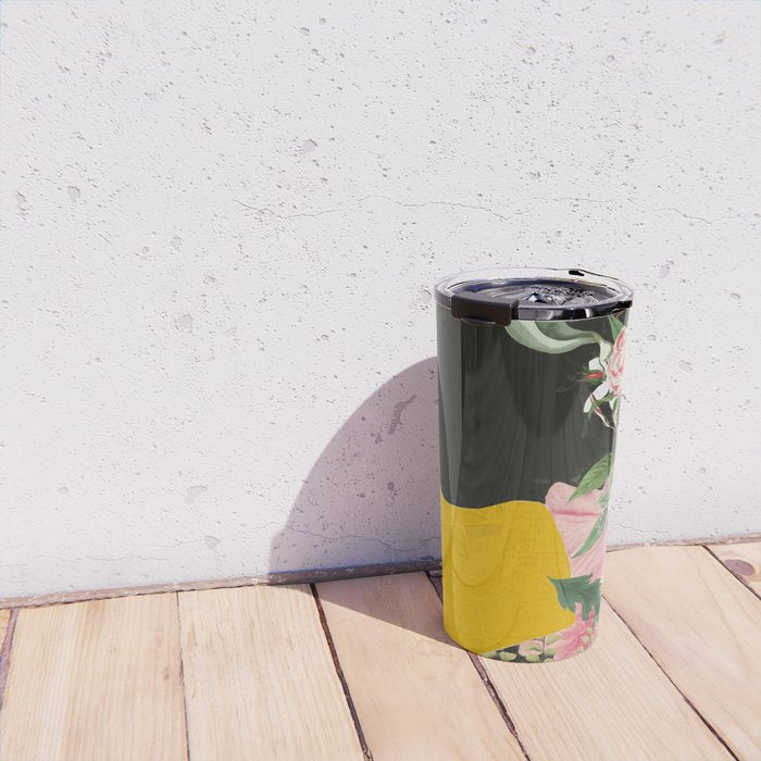 Floral Portrait 17 Travel Mug Gallery Image 4