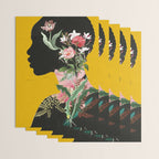 Floral Portrait 17 Wrapping Paper Gallery Image 3