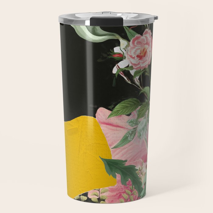 Floral Portrait 17 Travel Mug Gallery Image 1