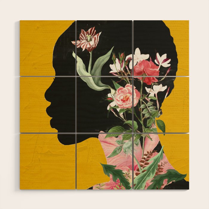 Floral Portrait 17 Wood Wall Art Gallery Image 1