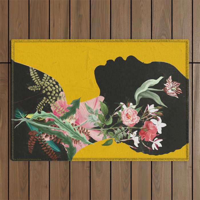 Floral Portrait 17 Outdoor Rug Gallery Image 1