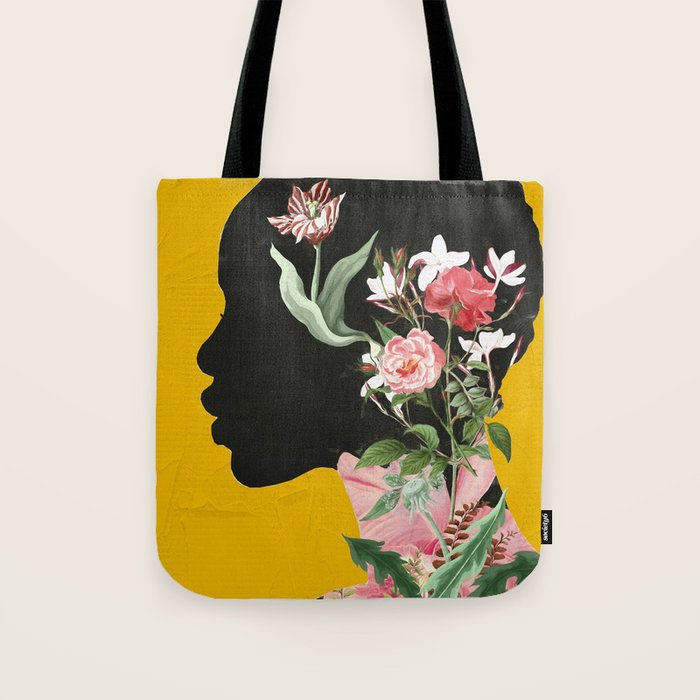 Floral Portrait 17 Tote Bag Gallery Image 1