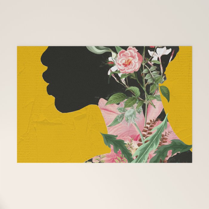 Floral Portrait 17 Welcome Mat Gallery Image 1