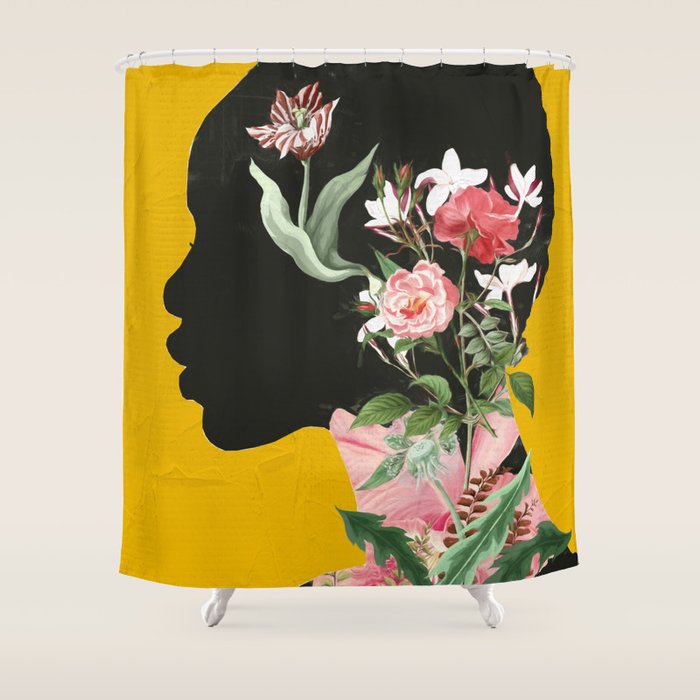 Floral Portrait 17 Shower Curtain Gallery Image 1