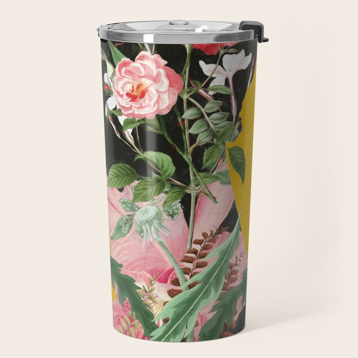 Floral Portrait 17 Travel Mug Gallery Image 2