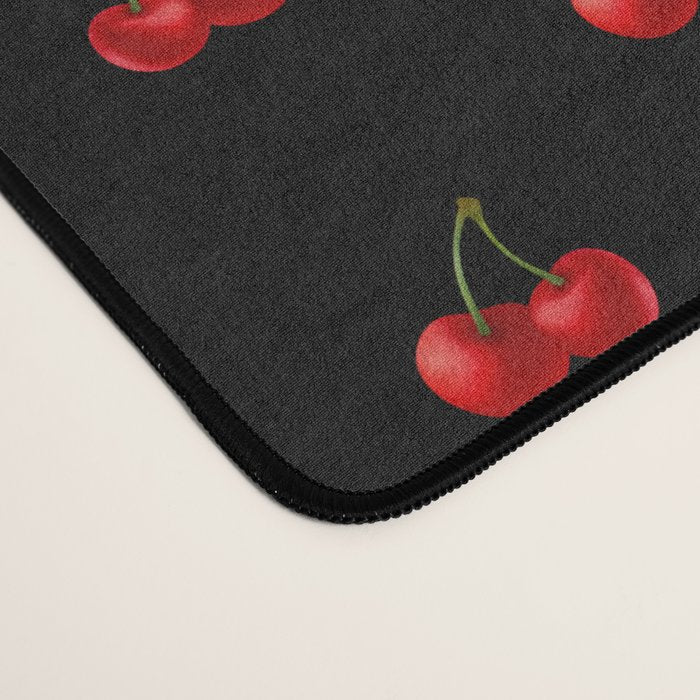 Y2K Cherries - Black Pattern Miniature Desk Mat Gallery Image 4