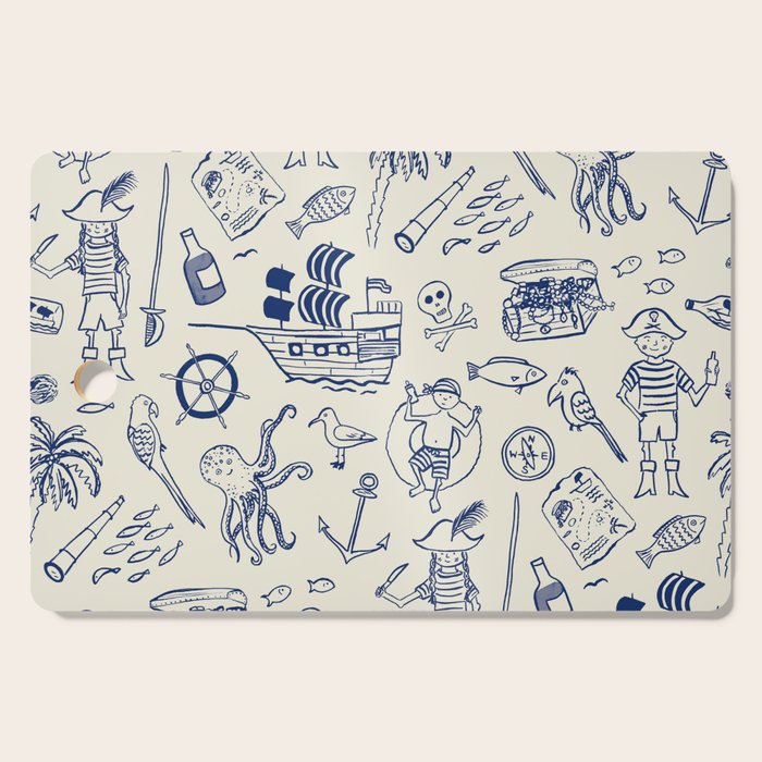 Pirate Play - Cream Cutting Board Gallery Image 1