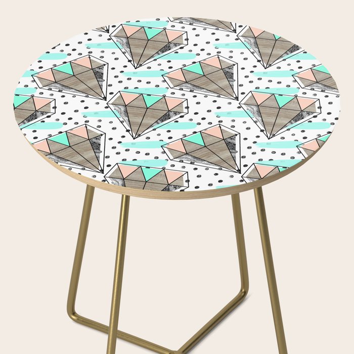 Colored diamonds and texture A Side Table Gallery Image 2