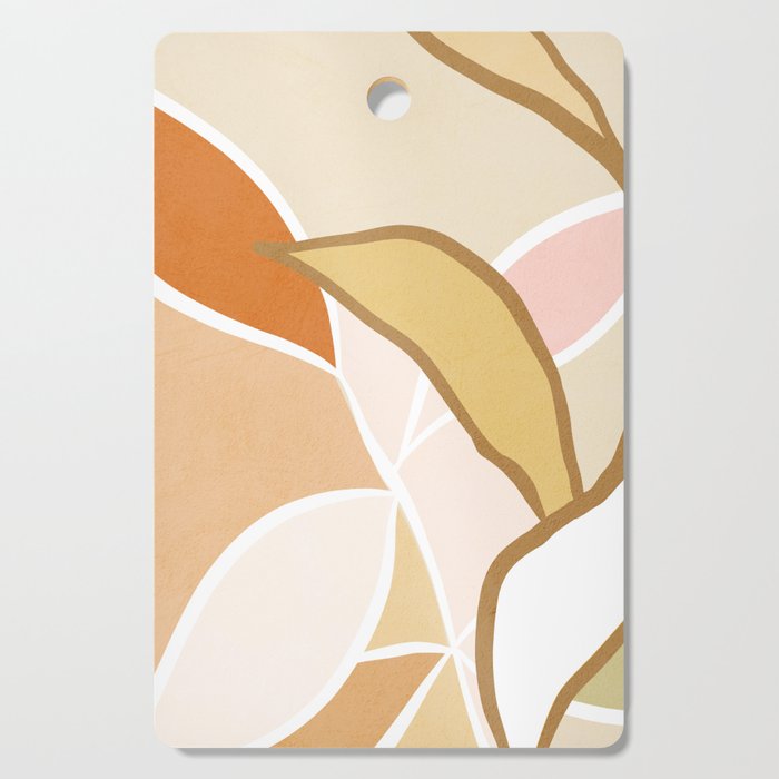 Closer to Nature Nº2 - Earthy Pastels Cutting Board Gallery Image 1