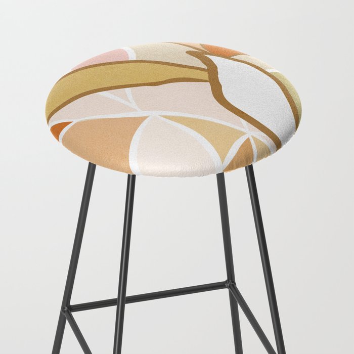Closer to Nature Nº2 - Earthy Pastels Stool Gallery Image 2