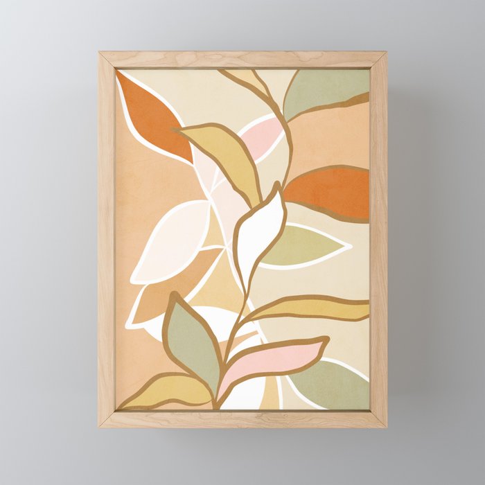 Closer to Nature Nº2 - Earthy Pastels Mini Art Print Gallery Image 1