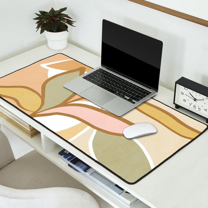 Closer to Nature Nº2 - Earthy Pastels Desk Mat Gallery Image 2