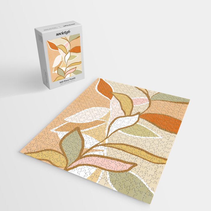 Closer to Nature Nº2 - Earthy Pastels Jigsaw Puzzle Gallery Image 2