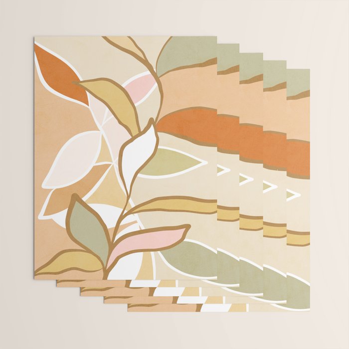 Closer to Nature Nº2 - Earthy Pastels Wrapping Paper Gallery Image 3