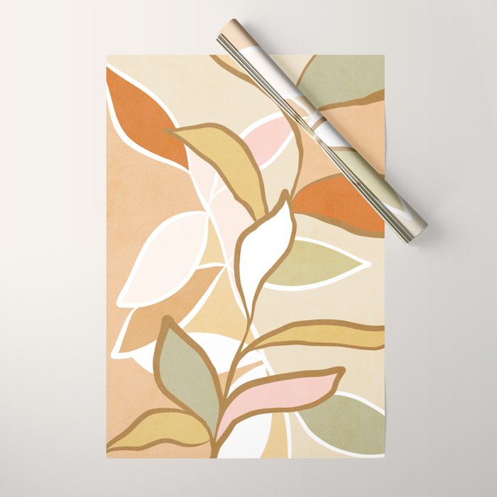 Closer to Nature Nº2 - Earthy Pastels Wrapping Paper Gallery Image 1