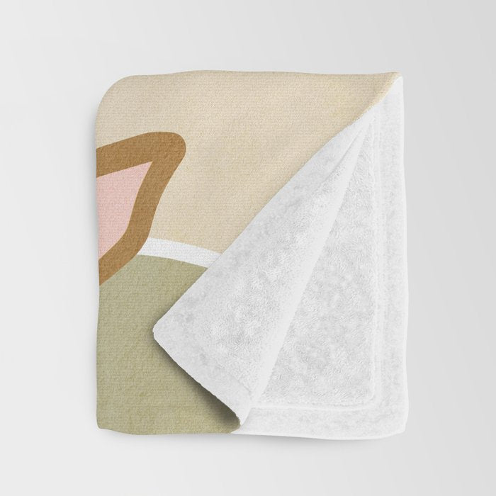 Closer to Nature Nº2 - Earthy Pastels Throw Blanket Gallery Image 3