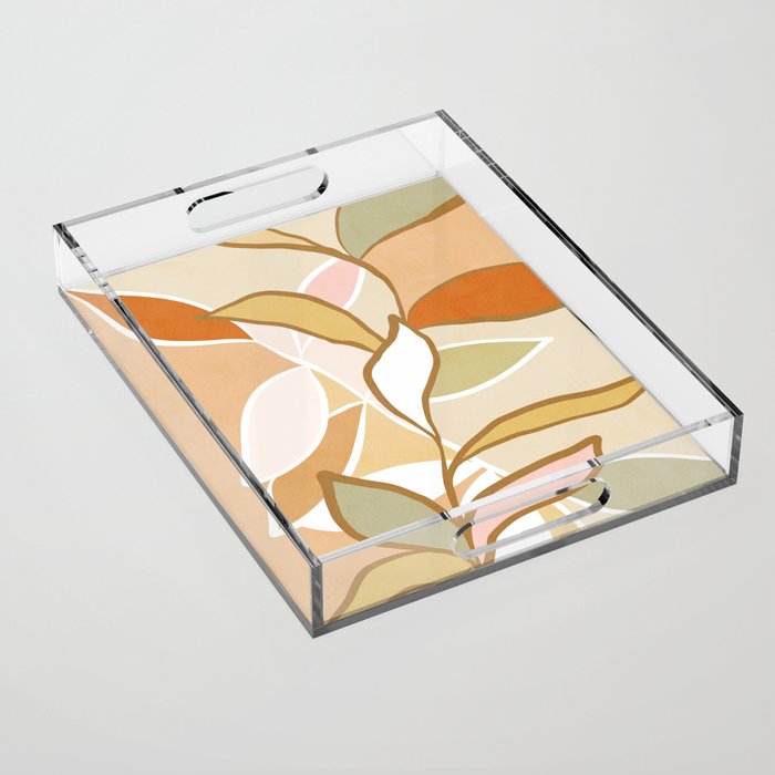 Closer to Nature Nº2 - Earthy Pastels Acrylic Tray Gallery Image 1