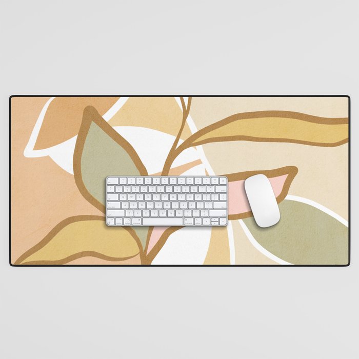 Closer to Nature Nº2 - Earthy Pastels Desk Mat Gallery Image 1