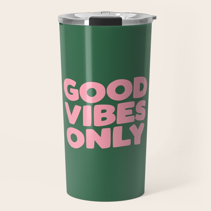 Good Vibes Only Travel Mug Gallery Image 1