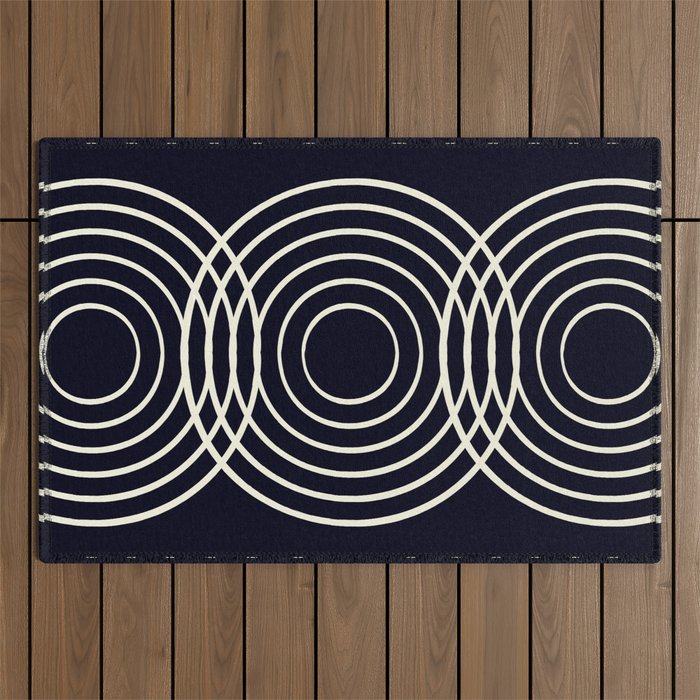 Life Balance Black Outdoor Rug Gallery Image 1