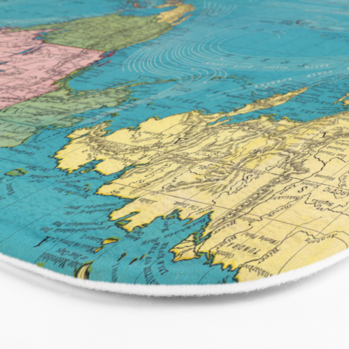 Vintage Map of The World (1897) Bath Mat Gallery Image 3