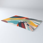 Painted Deliciousness, Spring Colorful Eclectic Bohemian Abstract, Brush Strokes Contemporary Modern Art Rug Gallery Image 3