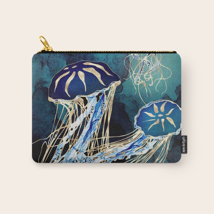 Metallic Jellyfish III Carry All Pouch Gallery Image 1