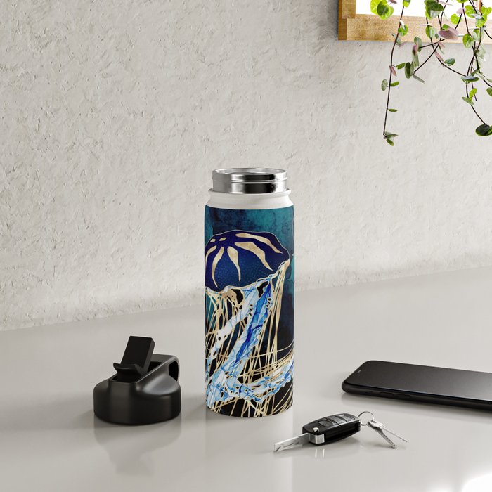 Metallic Jellyfish III Water Bottle Gallery Image 4
