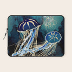 Metallic Jellyfish III Laptop Sleeve Gallery Image 1