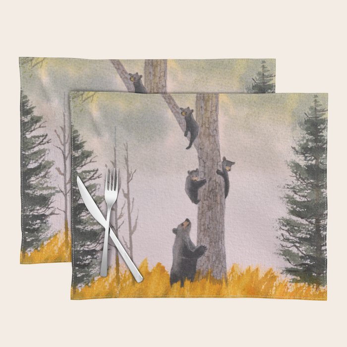 Bears In The Blue Ridge Mountains Placemat Gallery Image 1