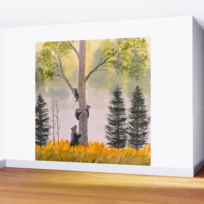 Bears In The Blue Ridge Mountains Wall Mural Gallery Image 2