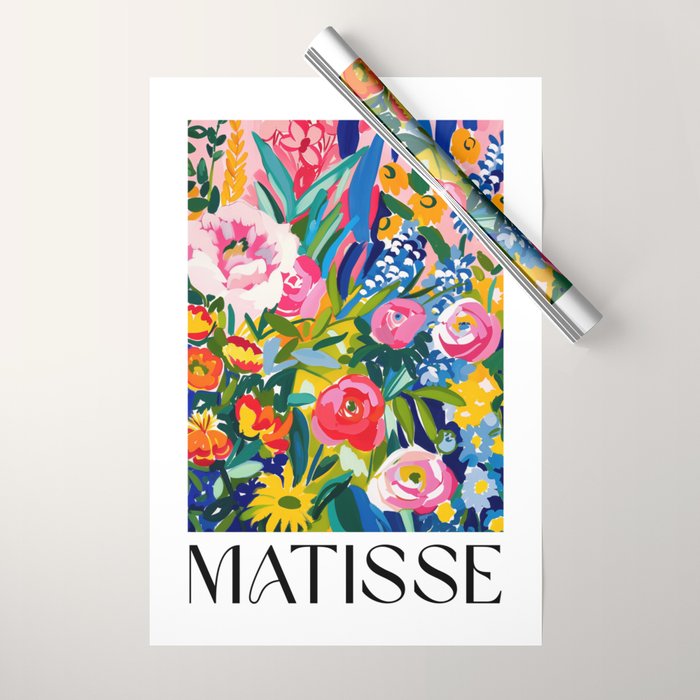 Blooming Garden - Matisse Inspired Wrapping Paper Gallery Image 1