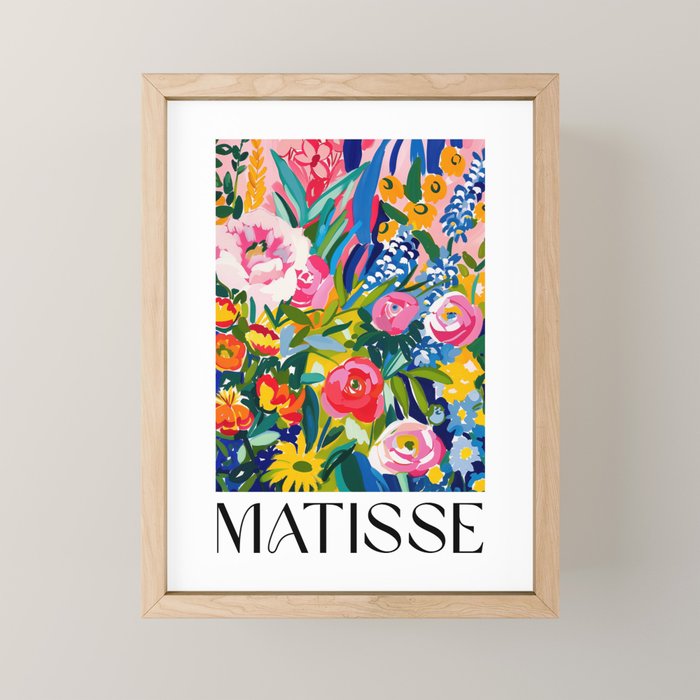 Blooming Garden - Matisse Inspired Mini Art Print Gallery Image 1
