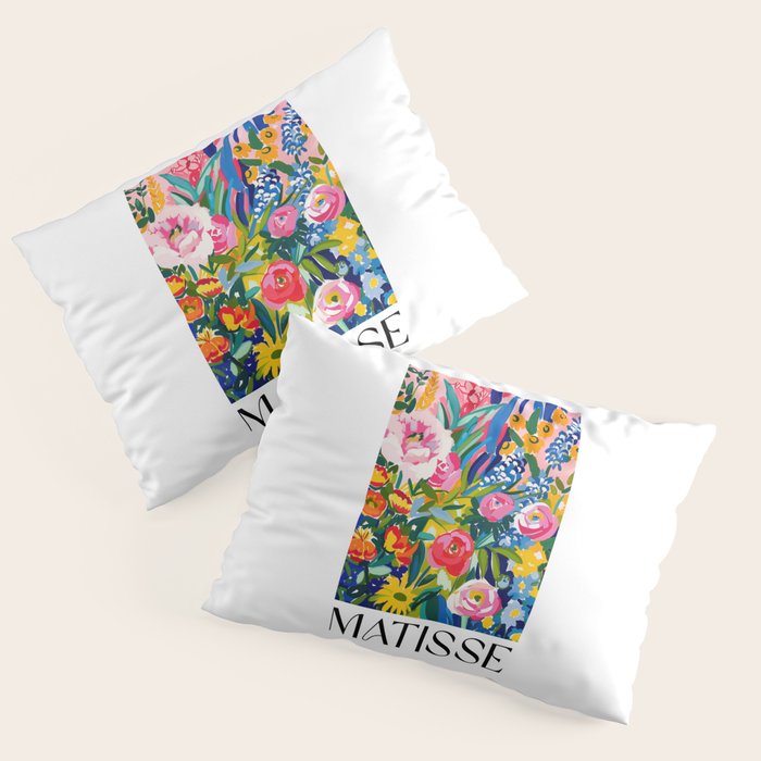 Blooming Garden - Matisse Inspired Pillow Sham Gallery Image 1