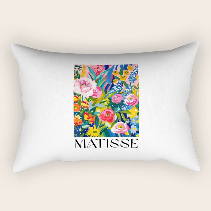 Blooming Garden - Matisse Inspired Rectangular Pillow Gallery Image 1