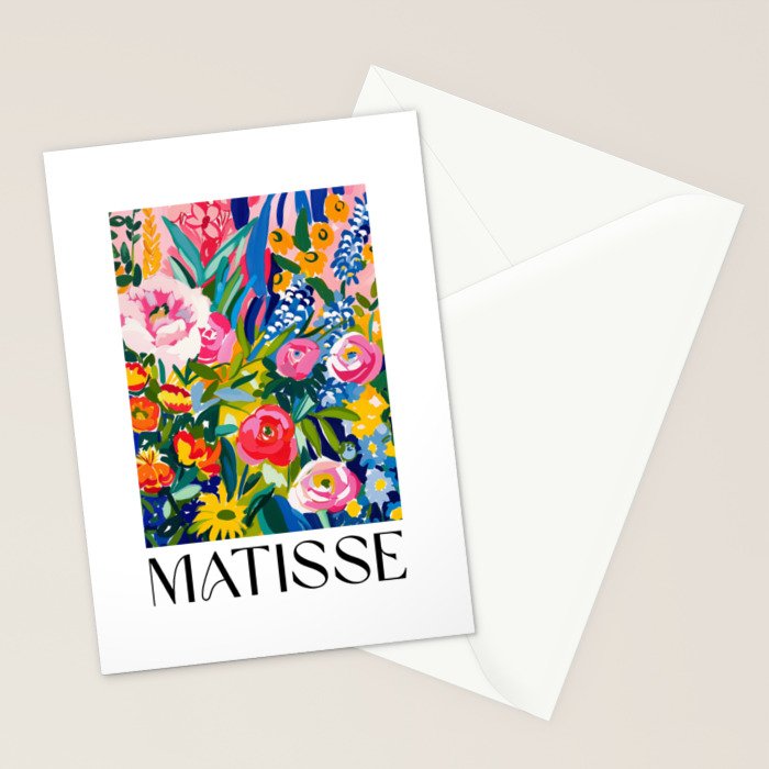 Blooming Garden - Matisse Inspired Stationery Card Gallery Image 2