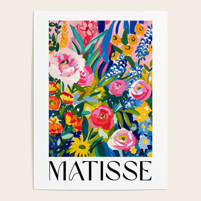 Blooming Garden - Matisse Inspired Poster Gallery Image 1