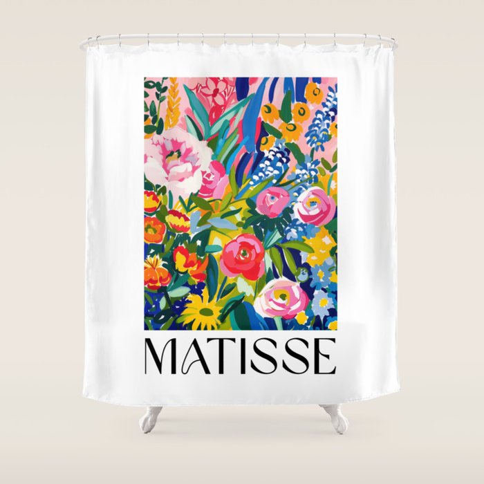 Blooming Garden - Matisse Inspired Shower Curtain Gallery Image 1