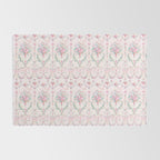 French wallpaper, birds and floral swags Rug Gallery Image 2