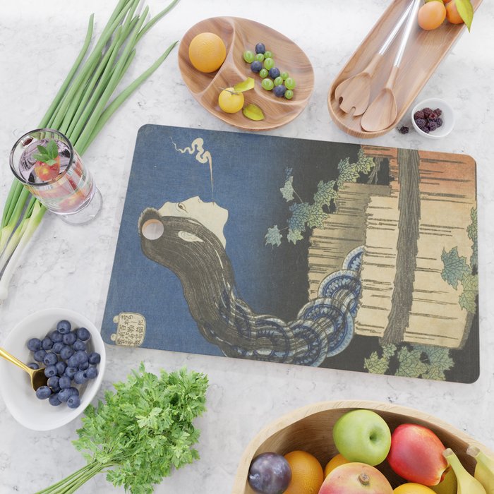The Mansion of the Plates, Katsushika Hokusai, 1830 Cutting Board Gallery Image 2