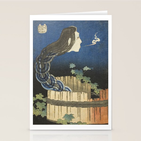 The Mansion of the Plates, Katsushika Hokusai, 1830 Stationery Card Gallery Image 1