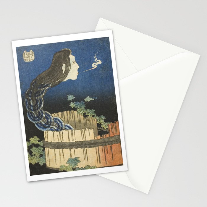 The Mansion of the Plates, Katsushika Hokusai, 1830 Stationery Card Gallery Image 2