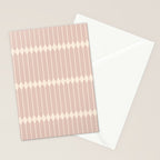 Minimal Geometric Pattern - Neutral Pink Stationery Card Gallery Image 2