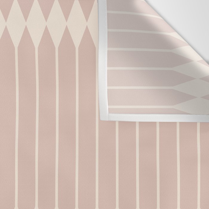 Minimal Geometric Pattern - Neutral Pink Wall Tapestry Gallery Image 3