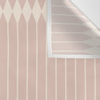 Minimal Geometric Pattern - Neutral Pink Wall Tapestry Gallery Image 3