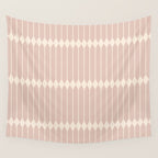 Minimal Geometric Pattern - Neutral Pink Wall Tapestry Gallery Image 4