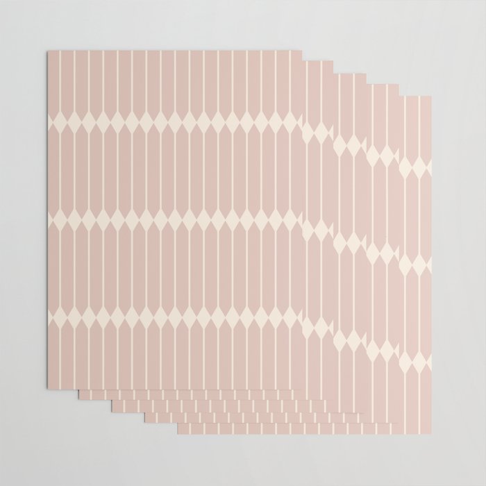 Minimal Geometric Pattern - Neutral Pink Wrapping Paper Gallery Image 3